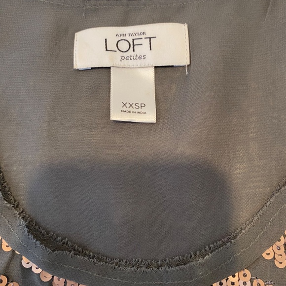 LOFT Sequin Top - Sz XXSP - Picture 9 of 12